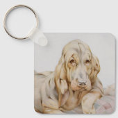 Cute Bloodhounds, Puppy Dogs door EJ Detmold Sleutelhanger (Voorkant)