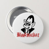 Cute Bloodsucker Vampire Cartoon Halloween Button (Voorkant /achterkant)