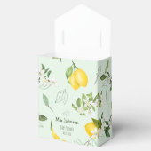 Cute Blooming Lemons Waterverf Baby shower Bedankdoosjes (Geopend)