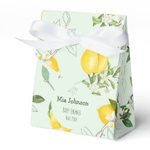 Cute Blooming Lemons Waterverf Baby shower