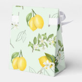 Cute Blooming Lemons Waterverf Baby shower Bedankdoosjes (Achterkant)