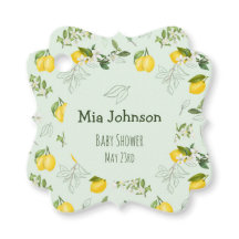 Cute Blooming Lemons Waterverf Baby shower