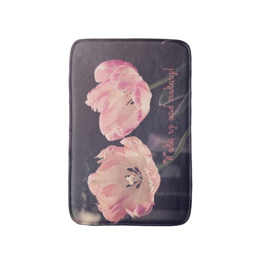 Cute Blooming Tulips - Persoonlijk Badmat (Voorkant Verticaal)