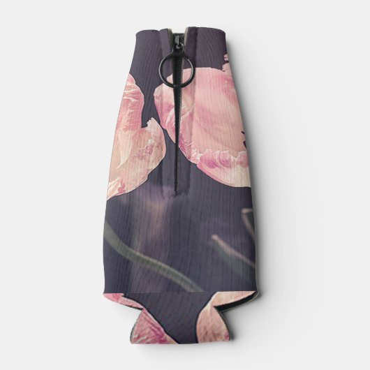 Cute Blooming Tulips - Persoonlijk Flesjeskoeler (Achterkant)