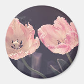 Cute Blooming Tulips - Persoonlijk Magneet (Voorkant)