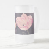 Cute Blooming Tulips - Persoonlijk Matglas Bierpul (Voorkant rechts)