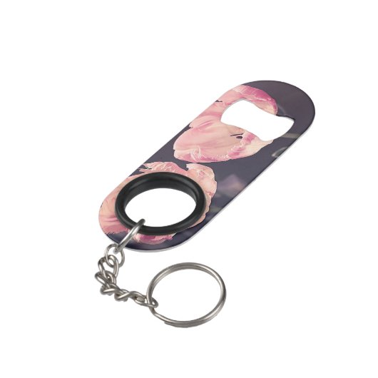 Cute Blooming Tulips - Persoonlijk Mini Flessenopener (Achterkant Gekanteld)