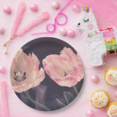 Cute Blooming Tulips - Persoonlijk Papieren Bordje (Feest)