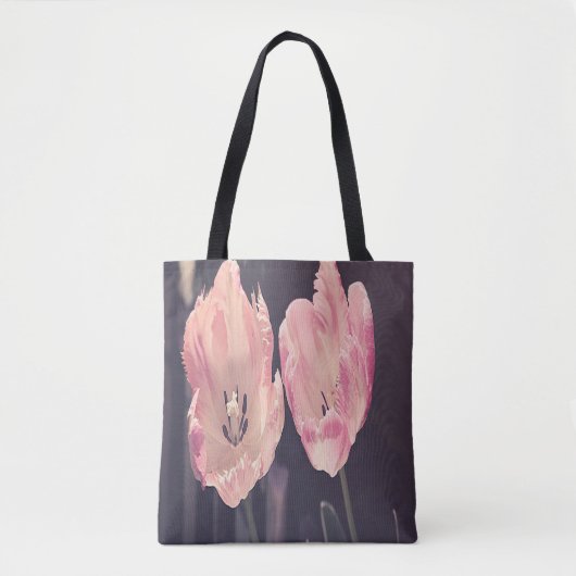 Cute Blooming Tulips - Persoonlijk Tote Bag (Voorkant)