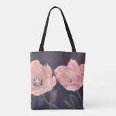Cute Blooming Tulips - Persoonlijk Tote Bag (Achterkant)