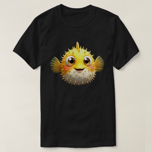 Cute Blowfish Easy Halloween Puffer Fish  T-shirt (Design voorkant)