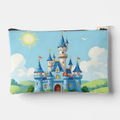 Cute blue and white castle etui (Achterkant)