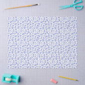 Cute Blue and White Floral Tissuepapier (Craft)