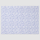 Cute Blue and White Floral Tissuepapier (Voorkant)