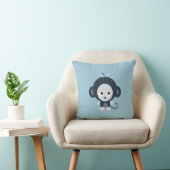 Cute blue baby aap kussen (Stoel)