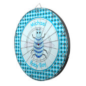 Cute Blue Baby Boy Bee Custom Dartbord (Voorkant Rechts)