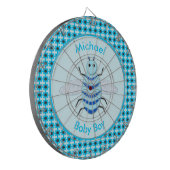 Cute Blue Baby Boy Bee Custom Dartbord (Voorkant Links)