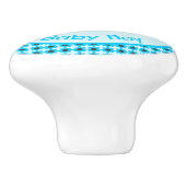 Cute Blue Baby Boy Bee Custom Nursery Keramische Knop (Zijkant)