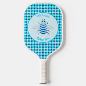 Cute Blue Baby Boy Bee Custom Pickleball Paddle (Voorkant)