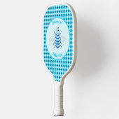 Cute Blue Baby Boy Bee Custom Pickleball Paddle (Links)