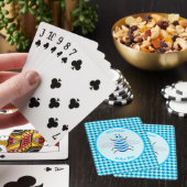Cute Blue Baby Boy Bee Custom Pokerkaarten (Insitu)