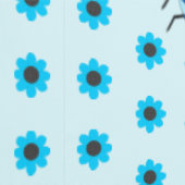 Cute Blue Baby Boy Bee Pattered Behang (Zoom)