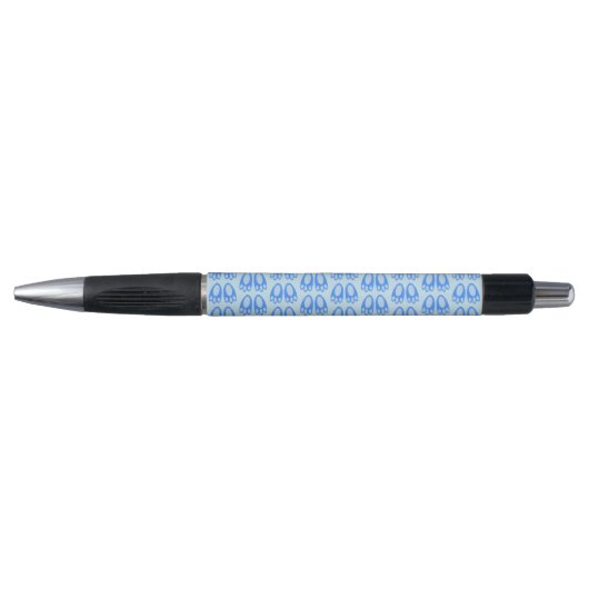 Cute Blue Baby Boy Bunny Feet Easter Patterned Pen (Voorkant)