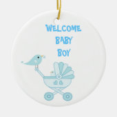 Cute Blue Baby Boy Keramisch Ornament (Voorkant)