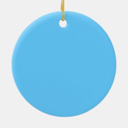 Cute Blue Baby Boy Keramisch Ornament (Achterkant)