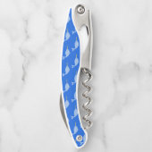Cute Blue Baby Boy Narwhal-patterned Kurkentrekker (Achterkant)