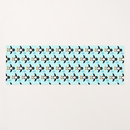 Cute Blue Baby Boy Penguin Yoga Mat (Voorkant (horizontaal))