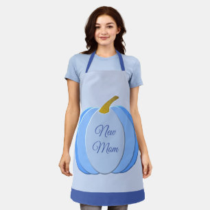 Cute Blue Baby Boy Pumpkin - Aangepast nieuw mam Schort