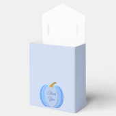 Cute Blue Baby Boy Pumpkin Custom Baby shower Bedankdoosjes (Geopend)