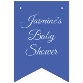 Cute Blue Baby Boy Pumpkin Custom Baby shower Vlaggetjes (Tweede vlag)