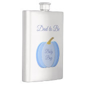 Cute Blue Baby Boy Pumpkin Custom Dad to be Flacon (Rechts)