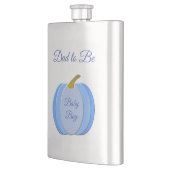 Cute Blue Baby Boy Pumpkin Custom Dad to be Flacon (Links)