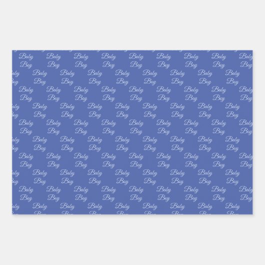 Cute Blue Baby Boy Pumpkin Custom Patterned Inpakpapier Vel (Voorkant 2)