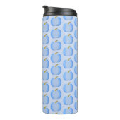 Cute Blue Baby Boy Pumpkin Custom Patterned Thermosbeker (Geroteerd rechts)