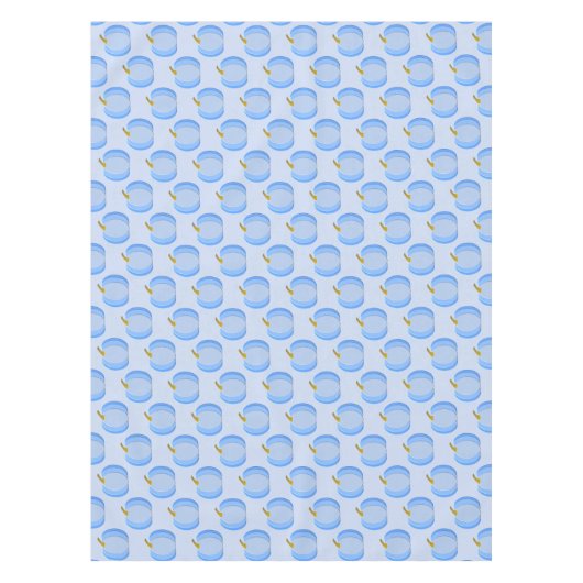 Cute Blue Baby Boy Pumpkin Pattered Baby shower Tafelkleed (Voorkant)