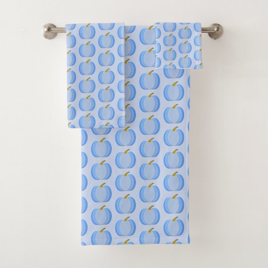 Cute Blue Baby Boy Pumpkin Patterned Bad Handdoek (Insitu)