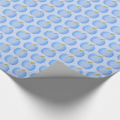 Cute Blue Baby Boy Pumpkin Patterned Cadeaupapier (Hoek)