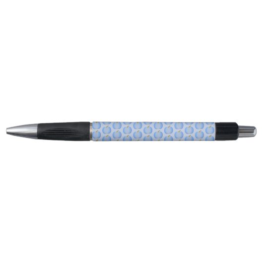 Cute Blue Baby Boy Pumpkin Patterned Pen (Voorkant)