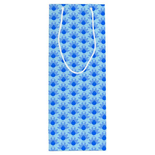 Cute Blue Baby Boy Thanksgiving Turkey Custom Wijn Cadeautas (Achterkant)