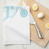 Cute Blue Baby Boy Theedoek (Quarter Fold)