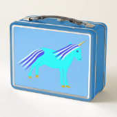 Cute Blue Baby Boy Unicorn New Brother (Achterkant)