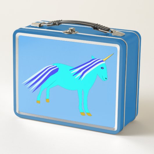 Cute Blue Baby Boy Unicorn New Brother (Voorkant)