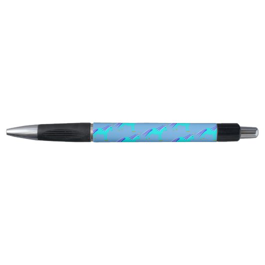 Cute Blue Baby Boy Unicorn Patterned Pen (Voorkant)