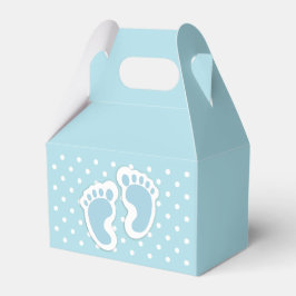 Cute Blue Baby Boy's Feet Illustration Bedankdoosjes