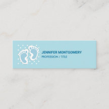 Cute Blue Baby Boy's Feet Illustration