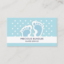 Cute Blue Baby Boy's Feet Illustration